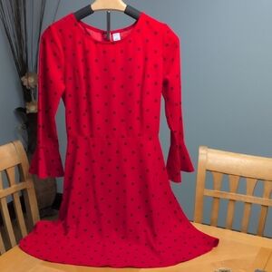 Old Navy Dress Red with Black Polka Dots